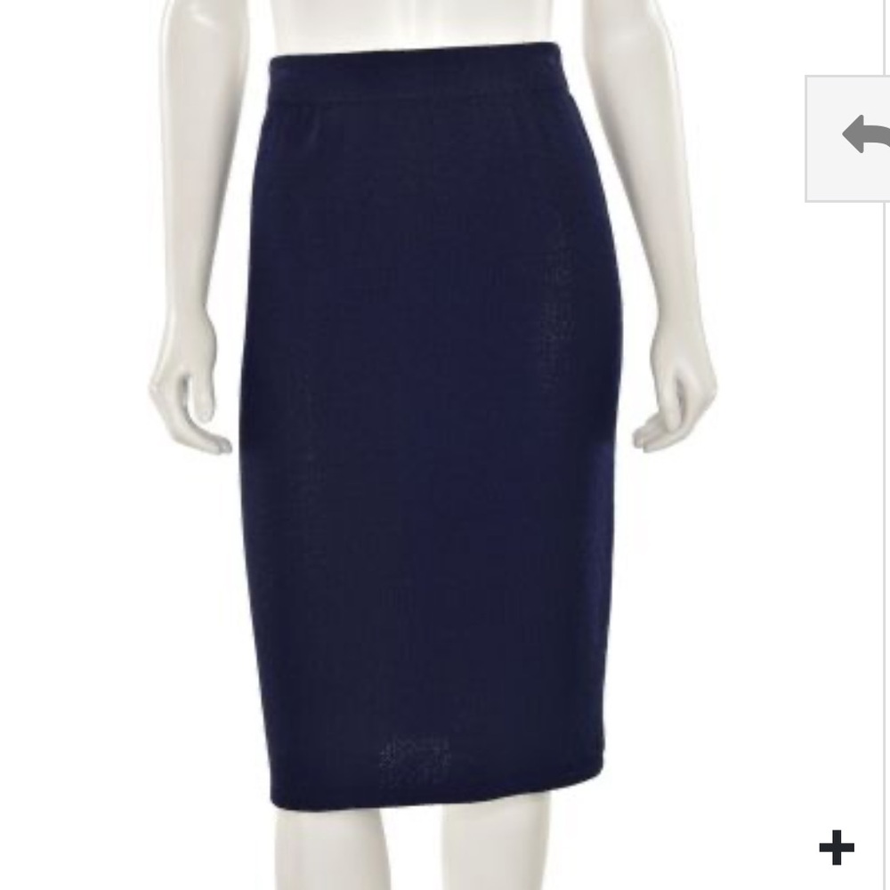 ST JOHN COLLECTION MADE IN MEXICO WOOL BLEND KNIT SANTANA SKIRT SIZE 4